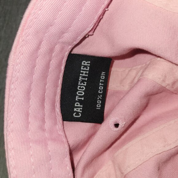 Pink Rhinestone Longhorn Adjustable Baseball Cap "Texas" By Cap Together - Picture 6 of 7